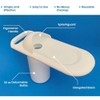 Portable Urinal for Women with 32 oz Detachable Bottle -
