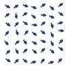 PINKAAJ Set of 100 Blue Glitter Fish Paper Confetti, Ocean