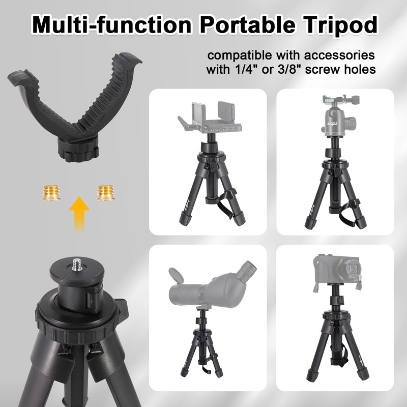 HUNTPAL Portable Shooting Tripod Rapid Shooting Stick Gun Rifle Rest