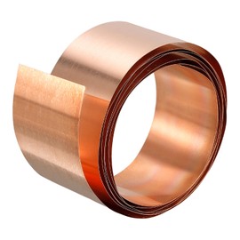 QUARKZMAN Copper Sheet Copper Foil Copper Plate Copper Matte Copper Sheet Metal Foil Polished Copper Sheet Roll Metal Foil Plate 1000 mm x 25 mm x 0.6 mm