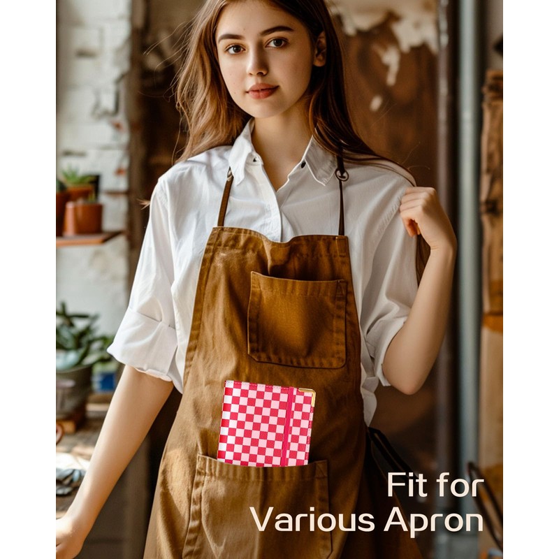 Slohif Server Book for Waitress Cute Serving Books with Zipper