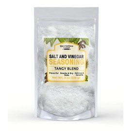 Unpretentious Salt and Vinegar Seasoning, 8 oz, Tangy & Strong Flavor, Chips & Dry Rubs, Seasoning Blend