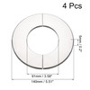 sourcing map Wall Split Flange, Stainless Steel Round Escutcheon Plate