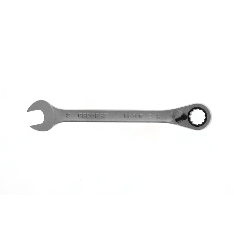 Gedore 2297329 Combination Ratchet Wrench 0.6 inch (15 mm) with