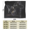 Black Cat Flannel Throw Blanket Lightweight Soft Warm Bed Throws