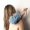 Lace Poof on a Stick - Blue