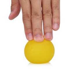 Stress Ball, Therapy Grip Ball Optimal Stress Relief Hand Grip Strengthener for Hand, Wrist, Finger(Yellow)