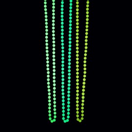 Fun Express Glow-in-the-Dark Patriotic Bead Necklaces Bulk 144 Pc