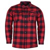 Mens Armored Checkered Flannel Biker Shirt, Multiple Waterproof Storage Pockets