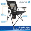 Kijaro Foldable Camping Chair, Vik Black, Polyester, Mesh, Steel, Portable,