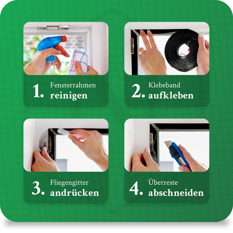 Fly Screen Window 150 x 180 cm Anthracite Can Be