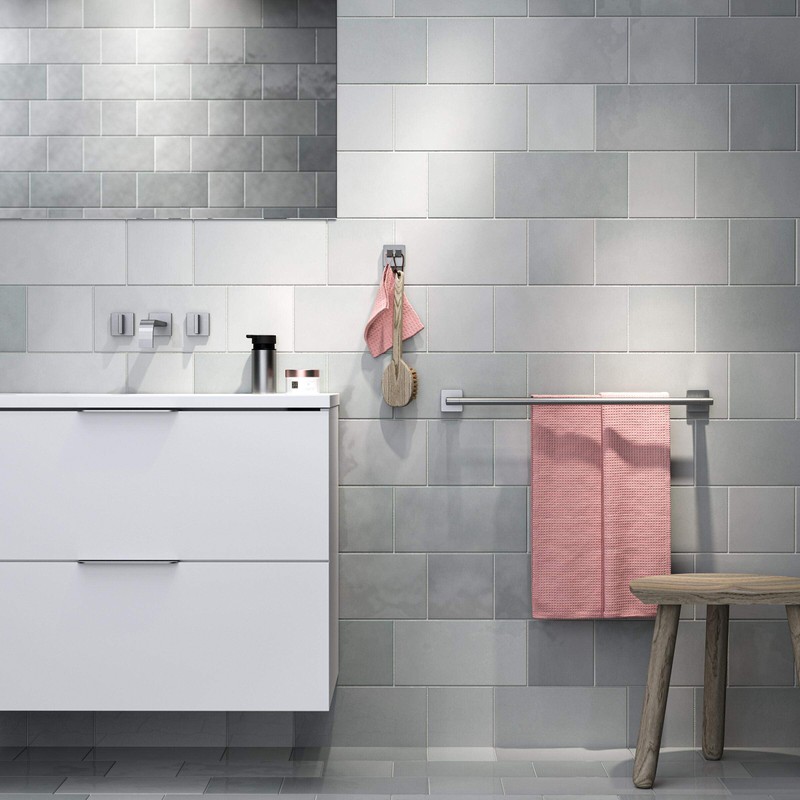 Tiger Dock, Towel hook large, Brushed stainless steel, 32x49x49mm