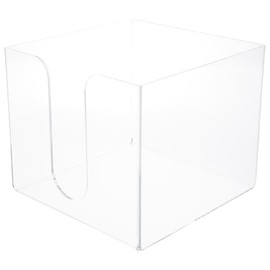 Plymor Clear Acrylic Tall-Stack Napkin Holder, 6.25" H x 7.25" W x 7.25" D (Holds 6.5" Square Napkins)