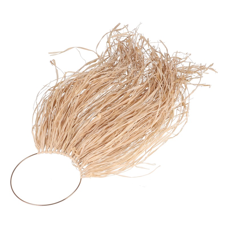 Pastoral Style Raffia Pendant Woven Wall Background Decoration for Home