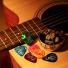 Donner Guitar Picks Set of 16 Varying Thicknesses Colorful Variety,