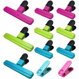 Aranray 11 Pack Chip Clips Bag Clips Food Bag Clips for Food Packages Chips Storage Bags Heavy Duty Snack Kitchen Potato (3 Large, 6 Small & 2 Round, Classic Style)