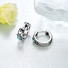 Turtle Huggie Earrings 925 Sterling Silver Sea Turtle Earrings for