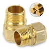 Screw Fitting Transition, 16 mm x 1/2 Male Thread, Clamping