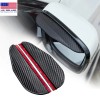 Sun 2x Black Car Rear View Side Mirror Rain Board