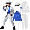 BAURGHOP Kids Dance Star Costume for Boys 80s 90s Hop