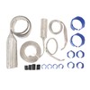 Stainless Steel Dress Up Hose Cover Kit Universal Radiator Hose