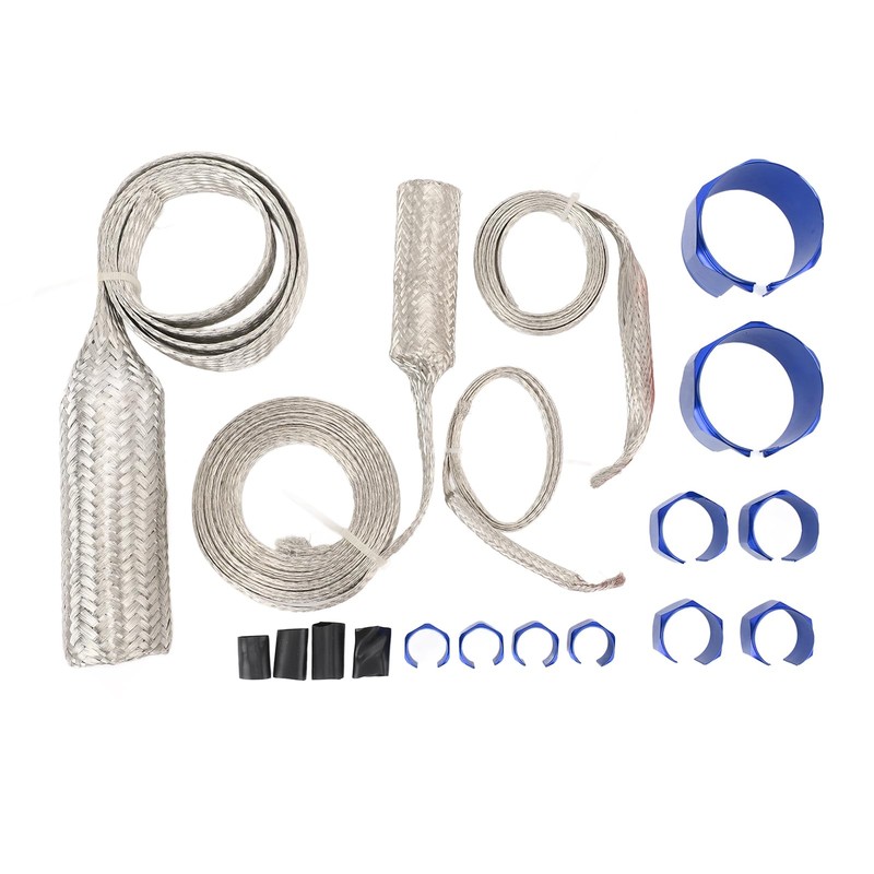 Stainless Steel Dress Up Hose Cover Kit Universal Radiator Hose