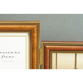 106294 Angshan Frame L-Shaped 2 Sides L Size CA&RE (Camel & Red) [Wall Hangable]