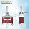 Joinfworld Waterproof Toggle Switch 12V DC 30A On Off On