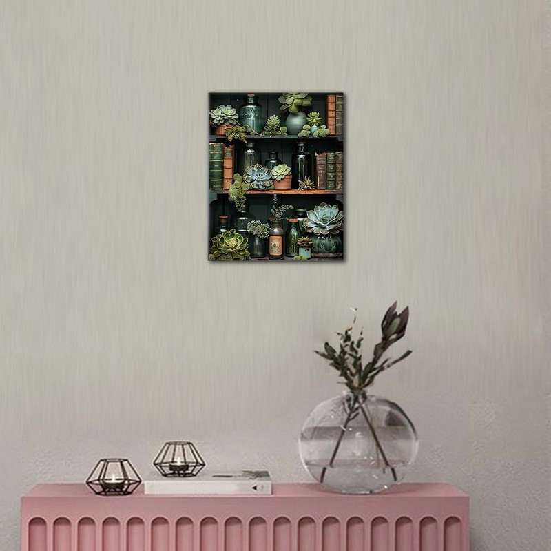 TISHIRON Paint by Numbers for Adults, Beginners, Detailed Shelves with