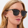 Pro Acme Polarized Sunglasses for Men Women Classic Semi-Rimless Frame