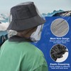 4 Pcs Midge Head Net with Drawstring Bag, Nylon Mosquito