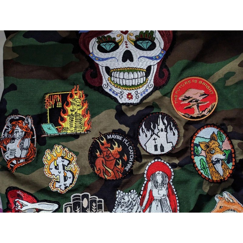 Unbranded The Future is Bright Nuclear Bomb Mushroom Cloud Embroidered