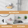 LEVERLOC Soap Dish, Soap Bar Holder for Shower Suction Cup