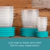 Rubbermaid 38-Piece Food Storage Containers with Snap Bases for Easy