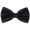 DonDon Men's Bow Tie and Pocket Square Tied and Adjustable