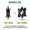 Rvdeaa X-Shaped Wheel Chocks for Travel Trailer【Allow Drill Adjust】 RV