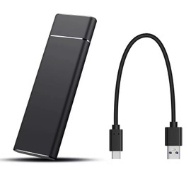 YEBGAHJ Disco Duro Portátil Externo SSD de 4TB con USB 3.0, Ultra Delgadode Gran Capacidad, Alta Velocidad de Almacenamiento de Datos, Compatible con Mac y PC (Negro, 6, TB)
