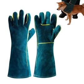 YanBous Bite Resistant Animal Gloves, 40 cm Anti-Bite Work Gloves, Robust Animal Gloves, Ideal for Welding, Care and Handling with Dog, Cat, Bird, Snake, Parrot, Lizard, Reptiles