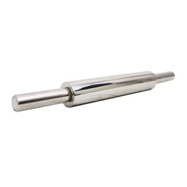 EquipmentBlvd All Stainless Steel Professional Weight Rolling Pin 18-1/4" L, 2 Lb 12 oz (1)