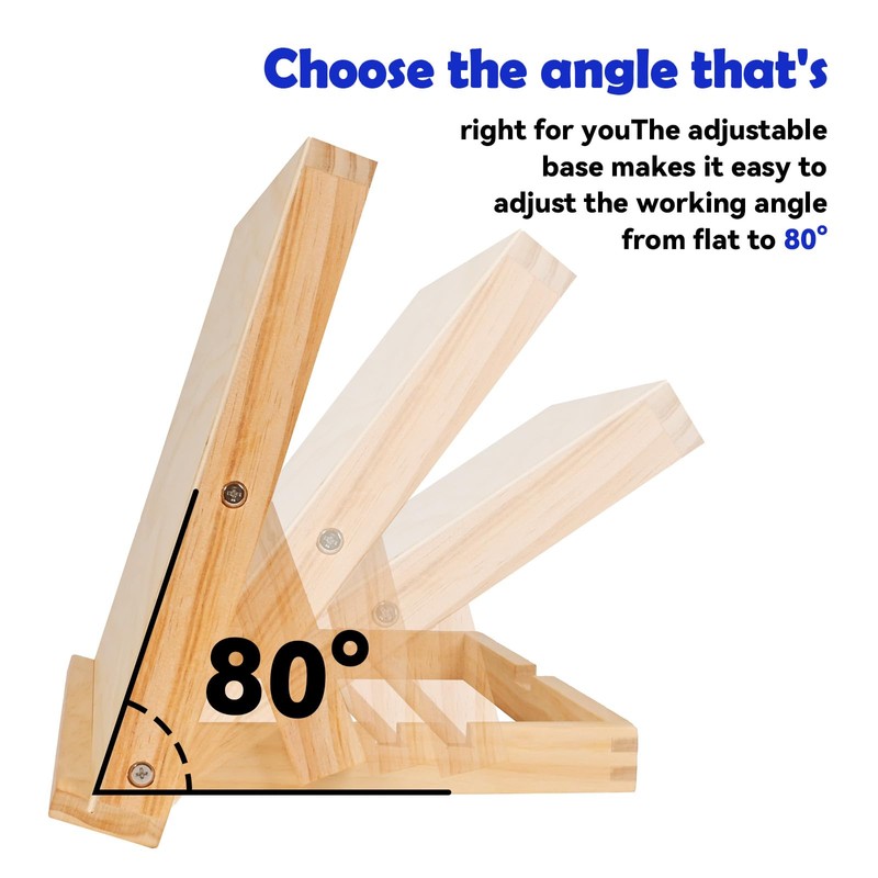 DRAWLEX Tabletop Easel - Easel for Painting, Adjustable Angle Art