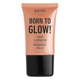 NYX PROFESSIONAL MAKEUP NYX Professional Makeup Born to Glow Liquid Illuminator, Liquid Shimmer Makeup, Highlighter, Foundation Base, Vegan Formula, Shade: Gleam