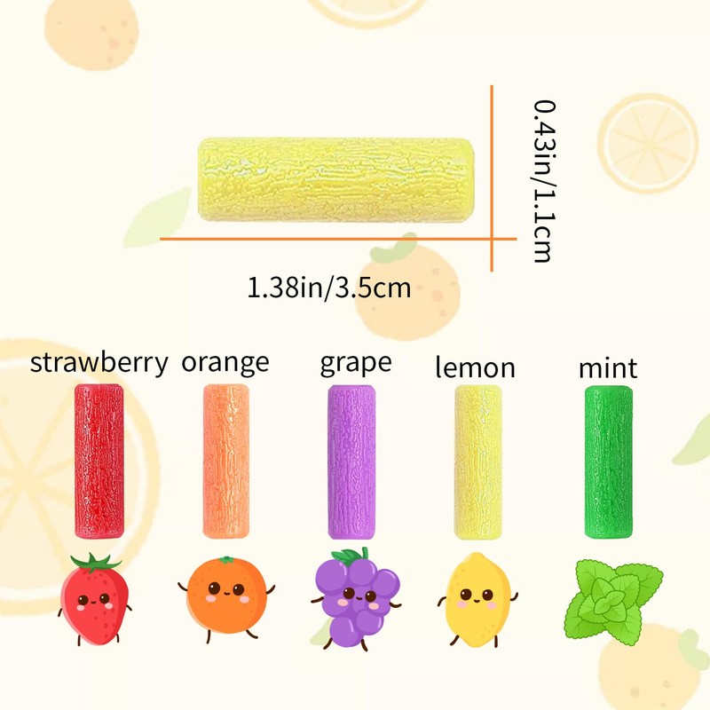 Aligner Chewies for Tray Seaters,Dental Teeth Chewies,5Pcs Chompers Aligner Trays(Mint,Orange,Grape,Lemon,Strawberry)