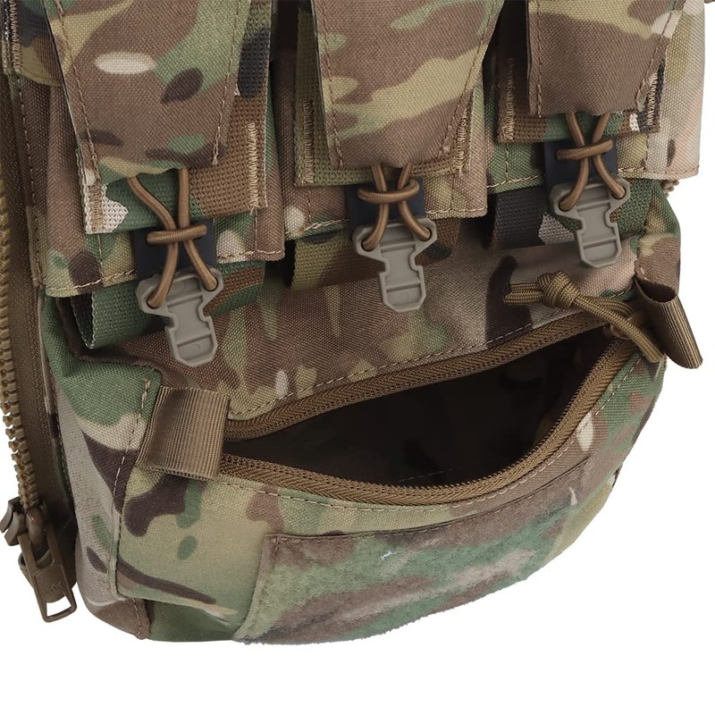 MOLLE Back Panel Banger Zipper on Pouch Triple Mag Holder
