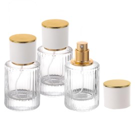 YWG Stone 30ml/1OZ Cologne Travel Bottle Refillable Empty Perfume Spray Bottles, Glass Perfume Atomizer Vintage Cologne Sample Container Travel Essentials for Frangrance Toiletries Cosmetic 3 Pack