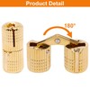 10mm Hidden Brass Barrel Hinges 180 Degree Opening Angle Cabinet