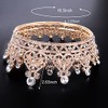 Aprince Dark Gold Round Crystal Tiaras and Crowns for Women,