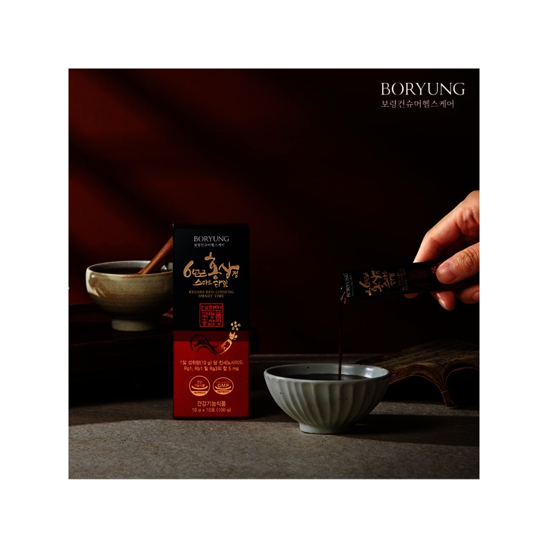 Boryeong 보령 6년근 홍삼정 스마트타임 홍삼스틱 Boryeong 6-Year-Old Red Ginseng