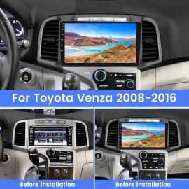 HUIM-AUTOTEILE For Toyota Venza 2008-2016 Apple Carplay Android 13 Car Stereo Radio GPS 64GB