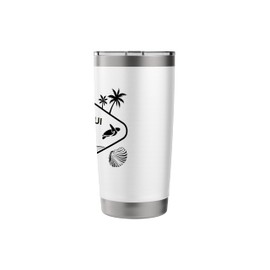 Koh Samui Thailand Sea Turtle Palm Trees Island Souvenir Stainless Steel Insulated Tumbler