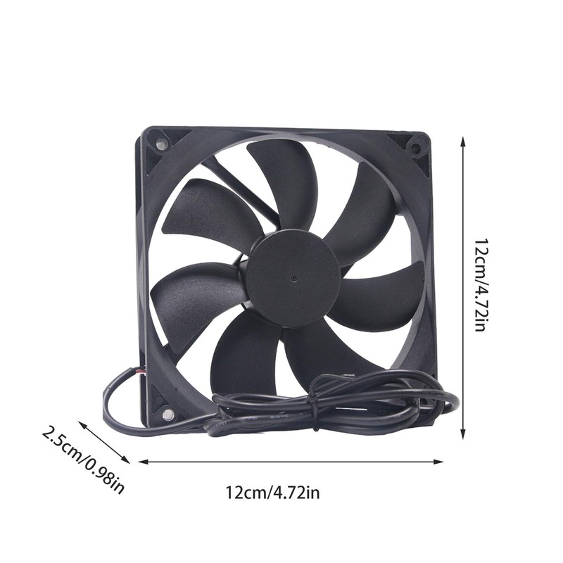 USB Cooling Fan - 120mm Window Fan,Quiet Computer Cooling Fan,